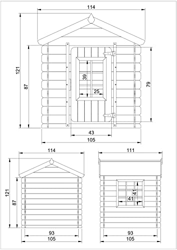 Outdoor Wooden Playhouse for Children