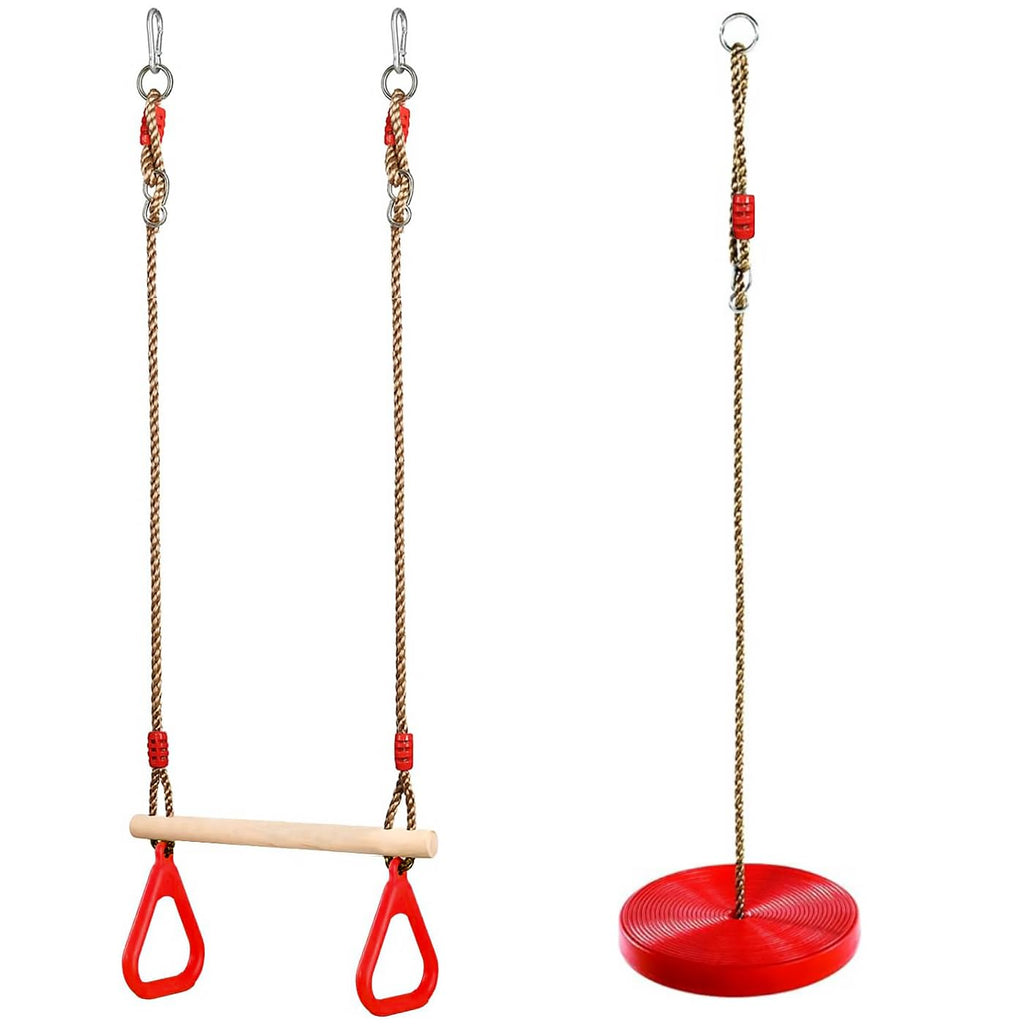 Set of Wooden Rope Swings