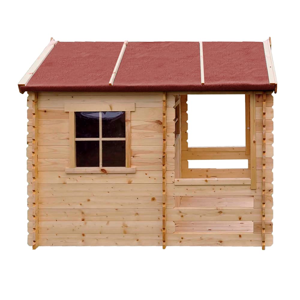 Wooden Playhouse With Porch for Kids