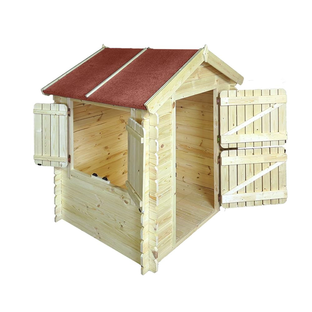 Wooden Playhouse With Stable Door for Kids