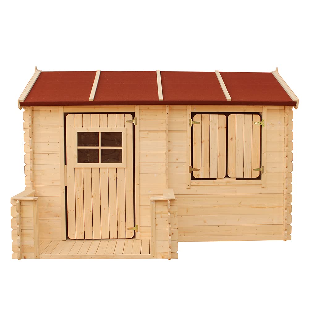 Wooden Outdoor Playhouse for Kids