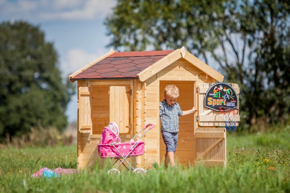 Wooden Playhouse With Stable Door for Kids