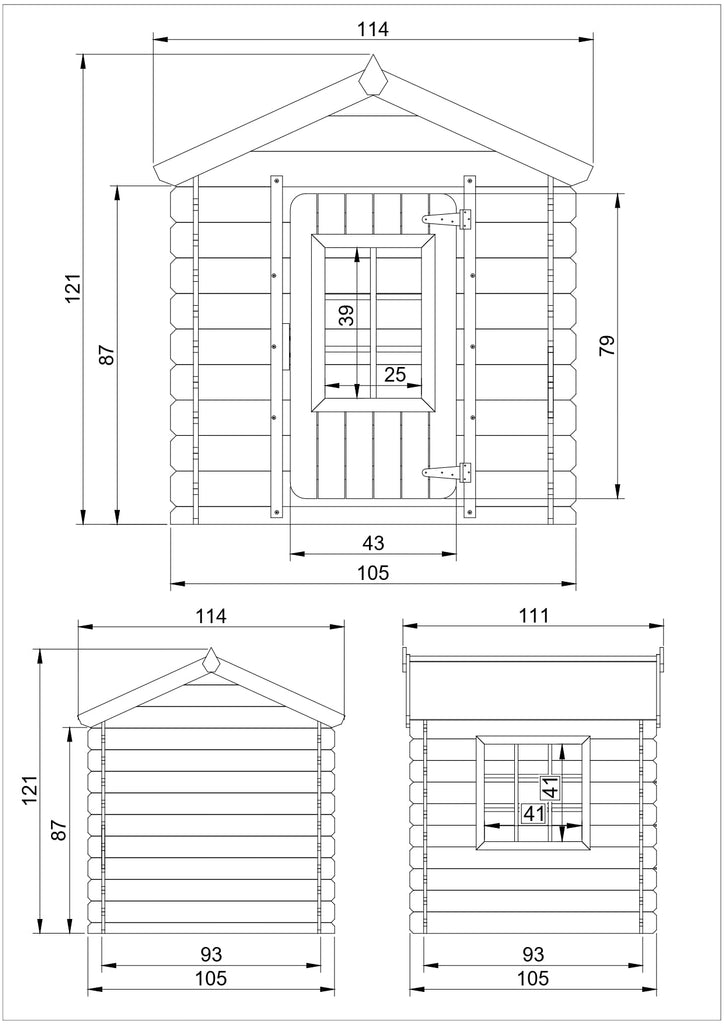 Fun Wooden Playhouse for Kids