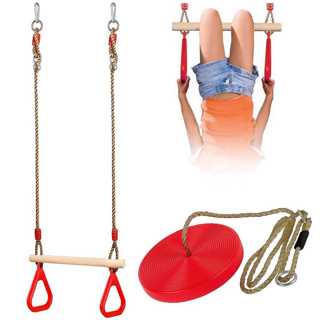 Set of Wooden Rope Swings