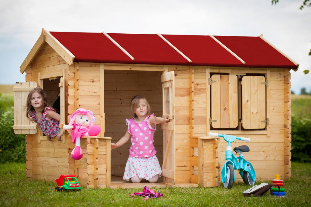 Wooden Outdoor Playhouse for Kids