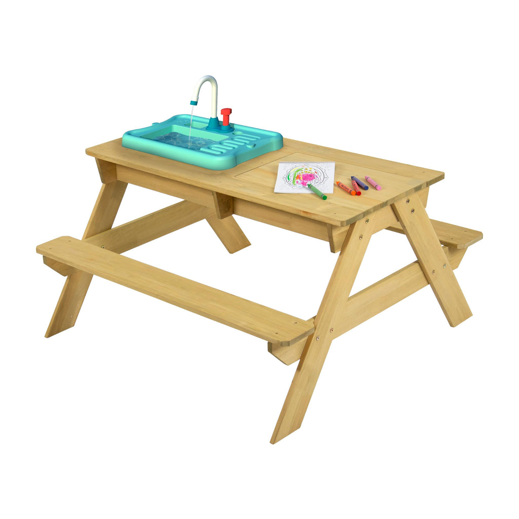 Splash & Play Wooden Picnic Table