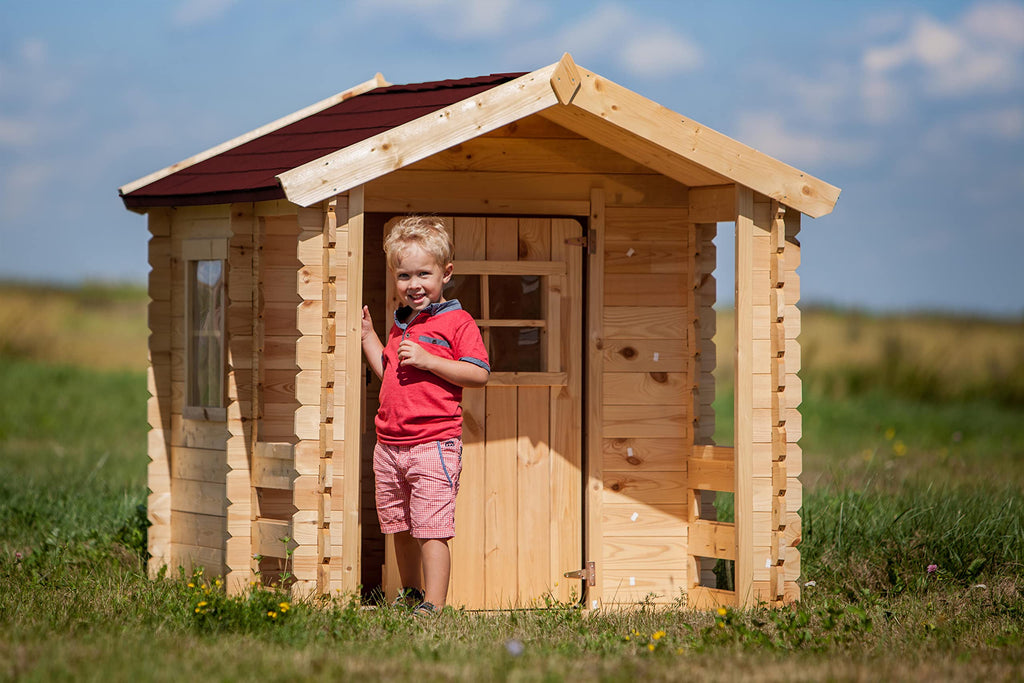 Wooden Playhouse With Porch for Kids