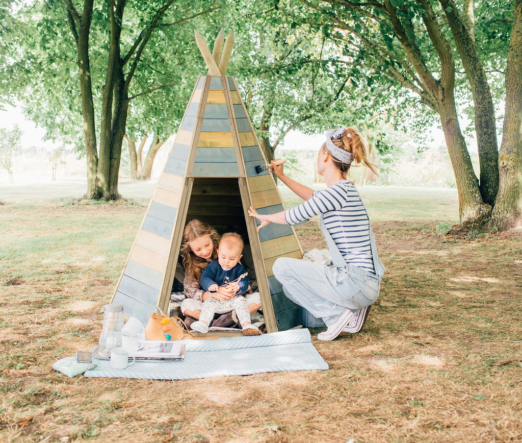 Childrens Outdoor Wooden Teepee