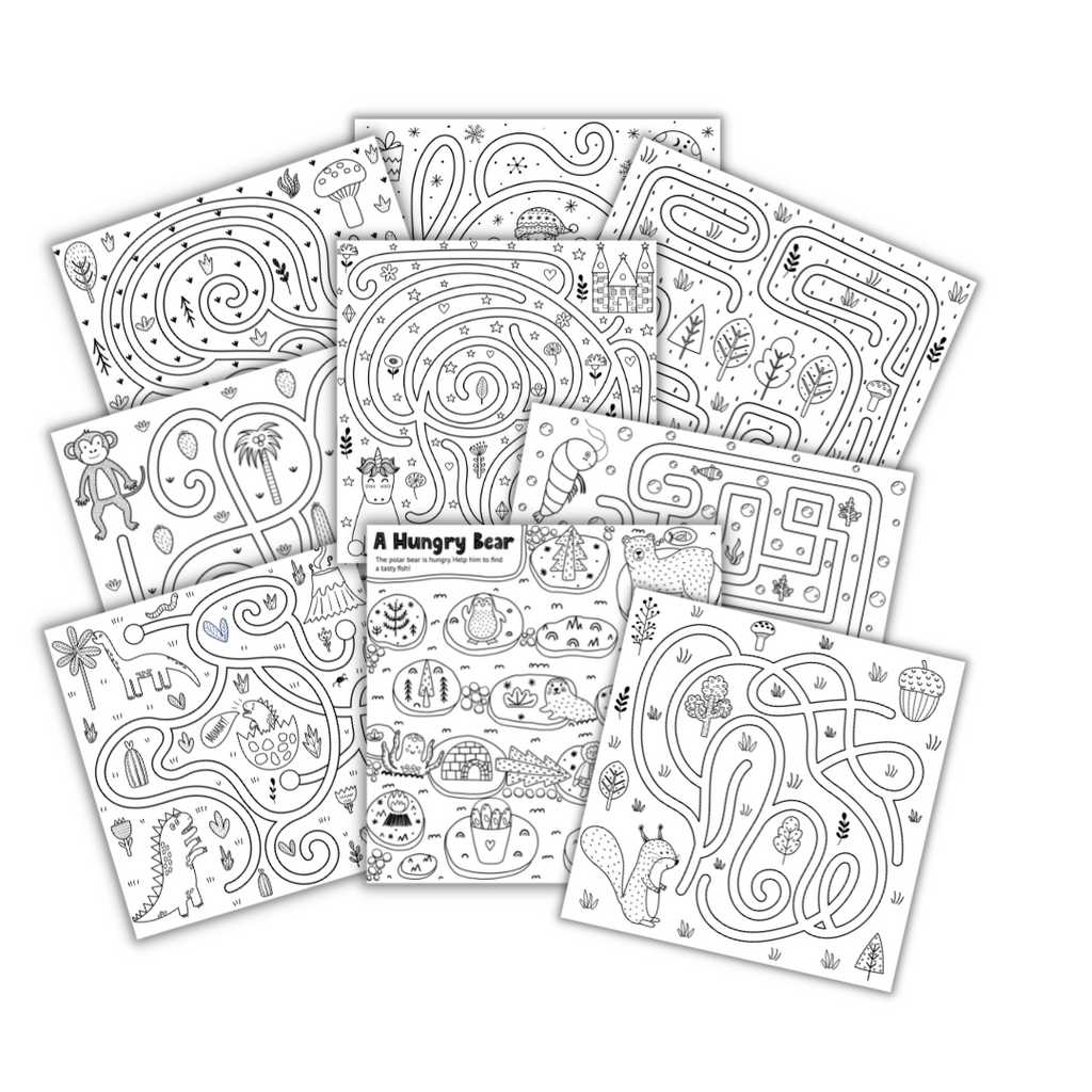Activities for Children Collection of 78 pages - Crosswords, Mazes & Dot to Dots - Sensory Surroundings Limited