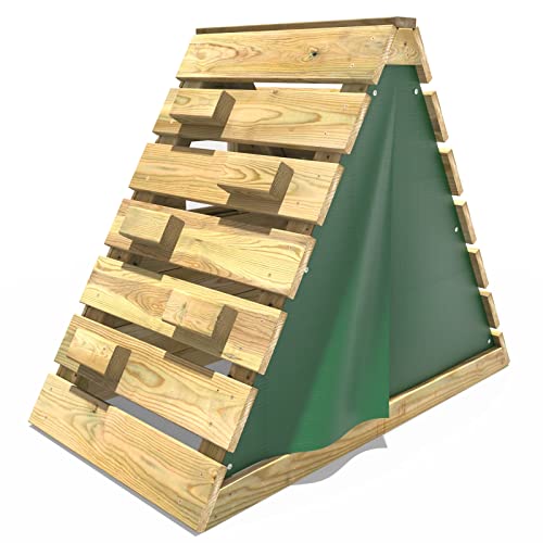 Rebo® Mini Wooden Climbing Pyramid Adventure Playset