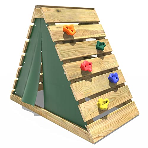 Rebo® Mini Wooden Climbing Pyramid Adventure Playset