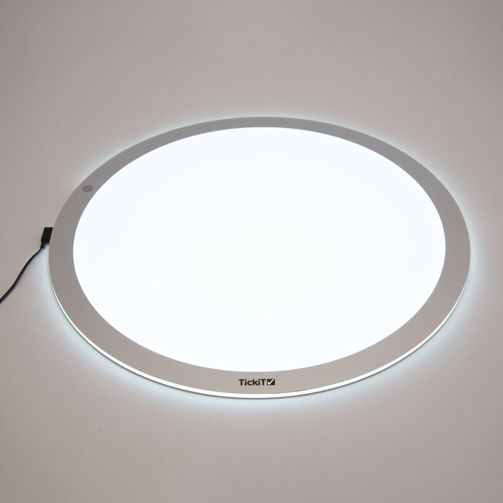 TickiT Round LED Light Panel - Small 500mm - Sensory Surroundings Limited