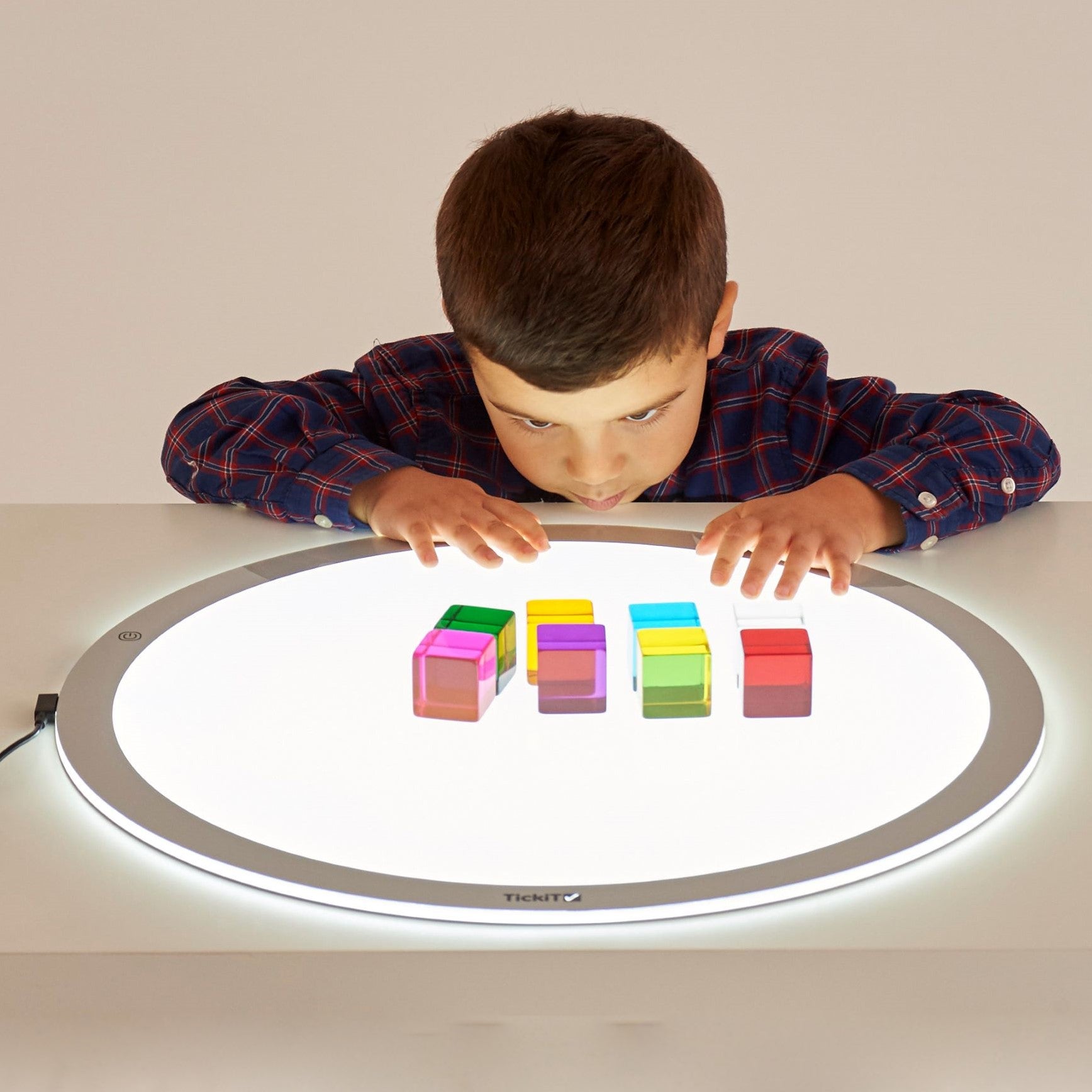 Sensory Led Module TickiT Round LED Light Panel - 600mm | Sensory Surroundings