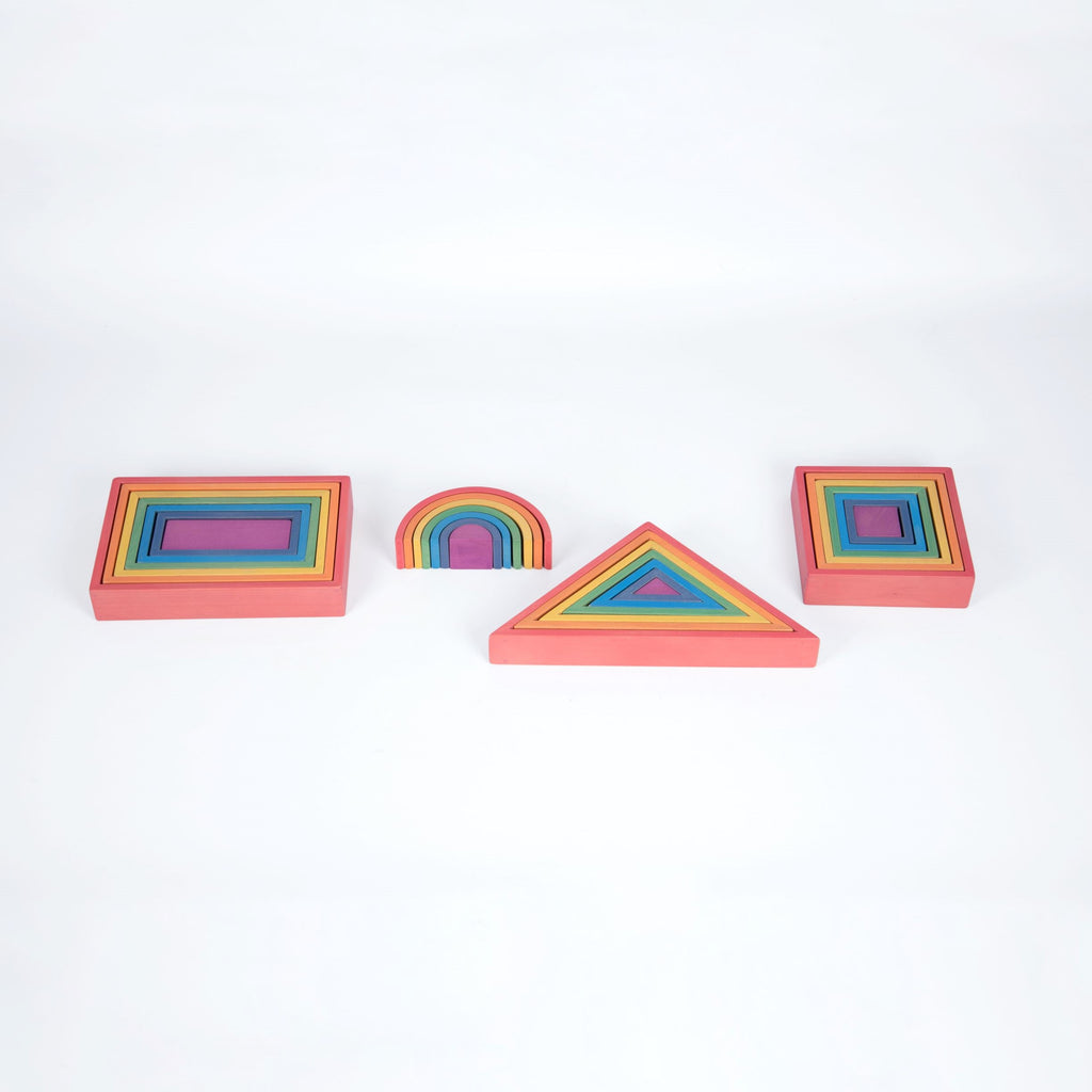 TickiT Rainbow Architect Set - Pack of 28 - Sensory Surroundings Limited