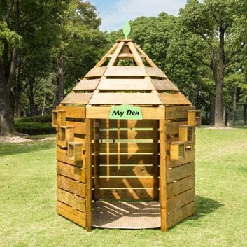 Large Wooden Outdoor Den - Sensory Surroundings Limited