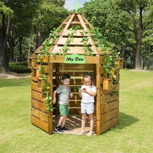 Large Wooden Outdoor Den - Sensory Surroundings Limited