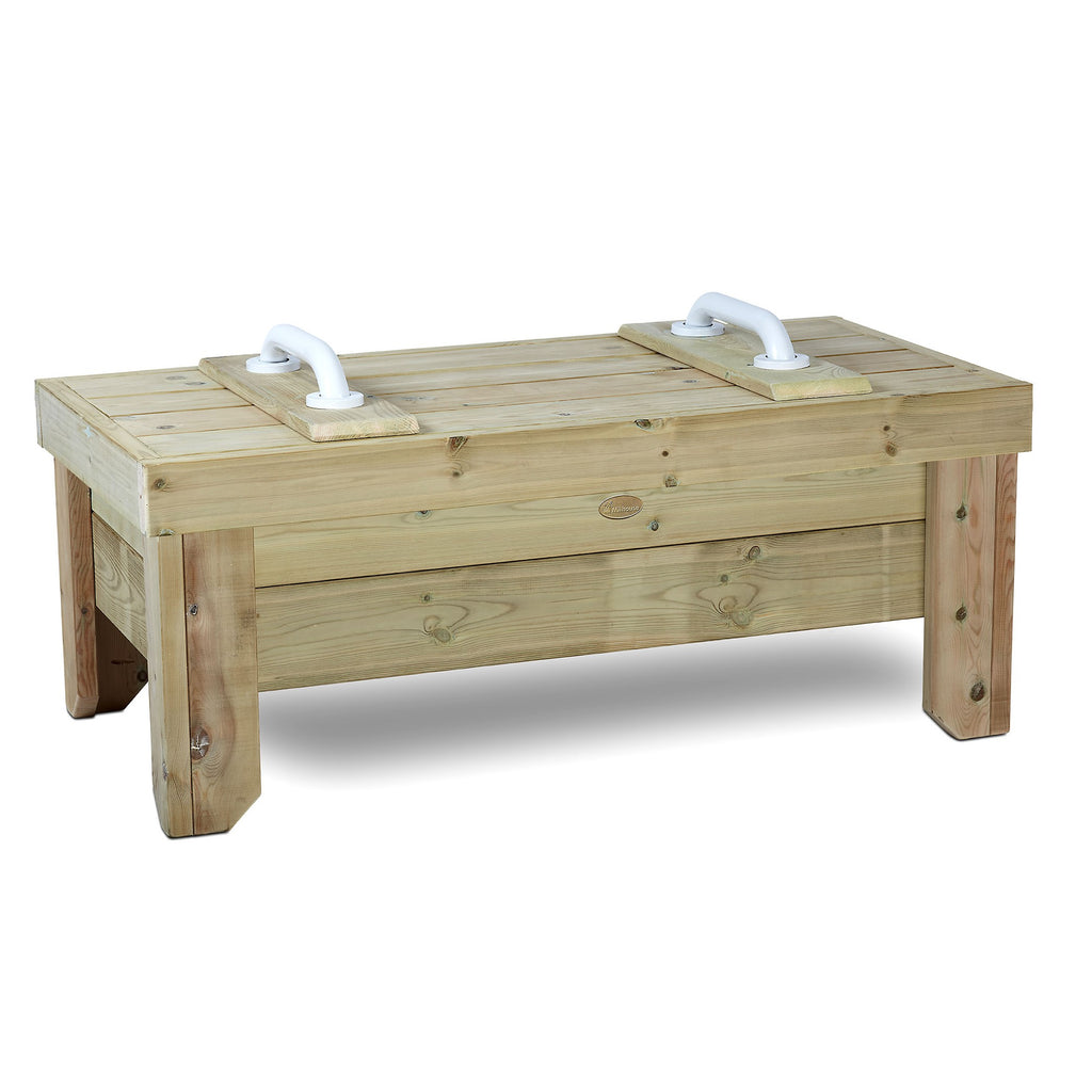 Raised Sandpit with Wooden Lid - Sensory Surroundings Limited