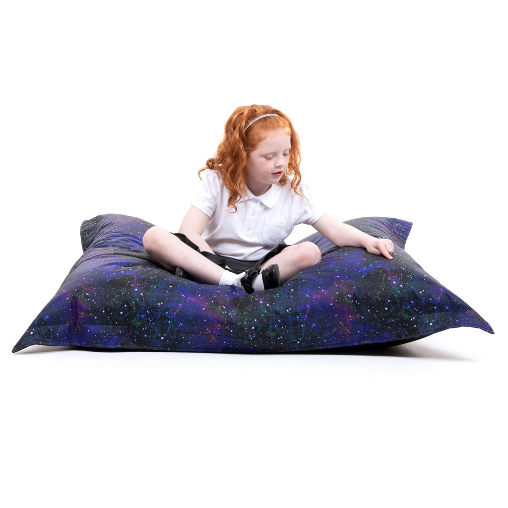 Children's Galaxy Print Bean Bag Floor Cushion - Sensory Surroundings Limited