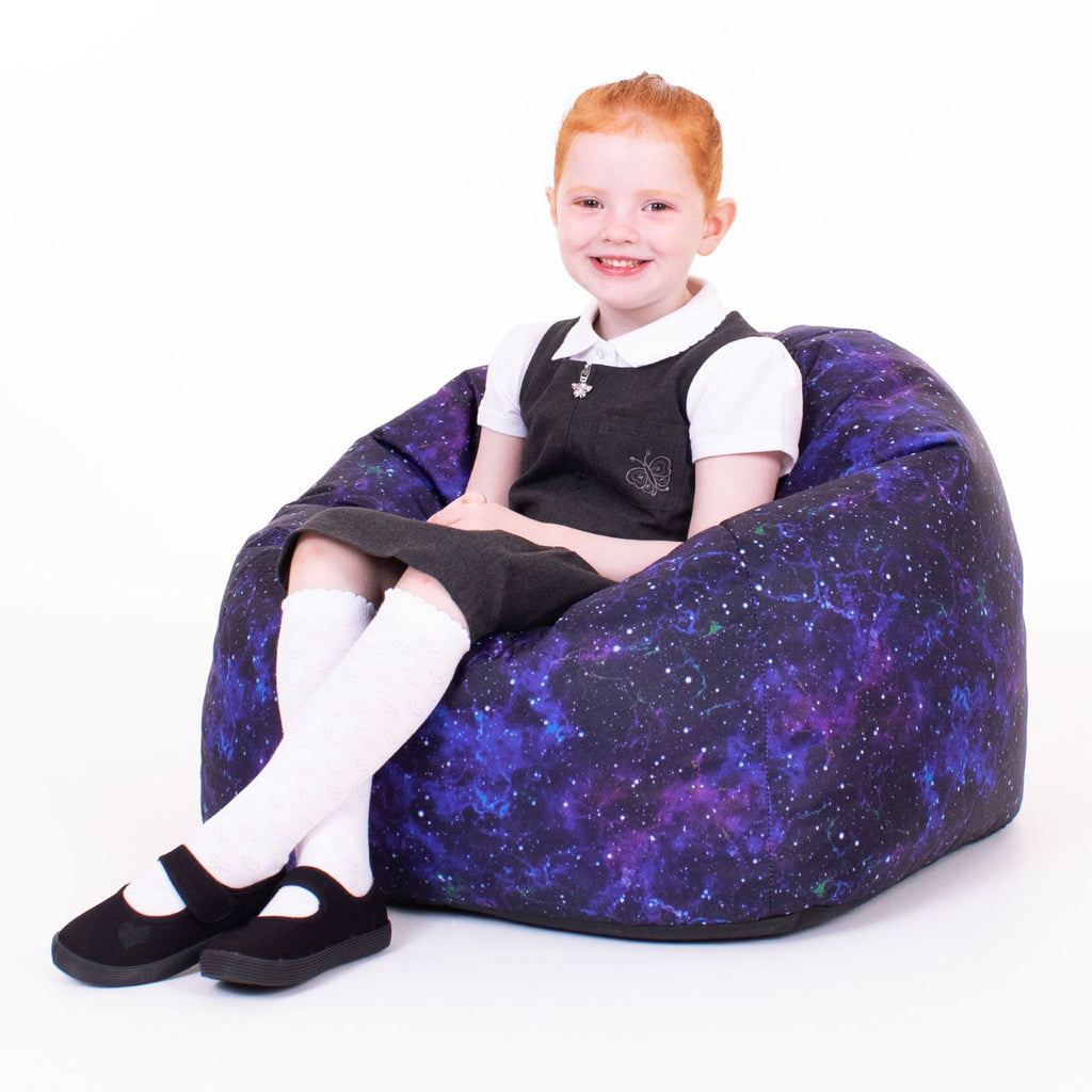 Children's Galaxy Print Bean Bag - Sensory Surroundings Limited