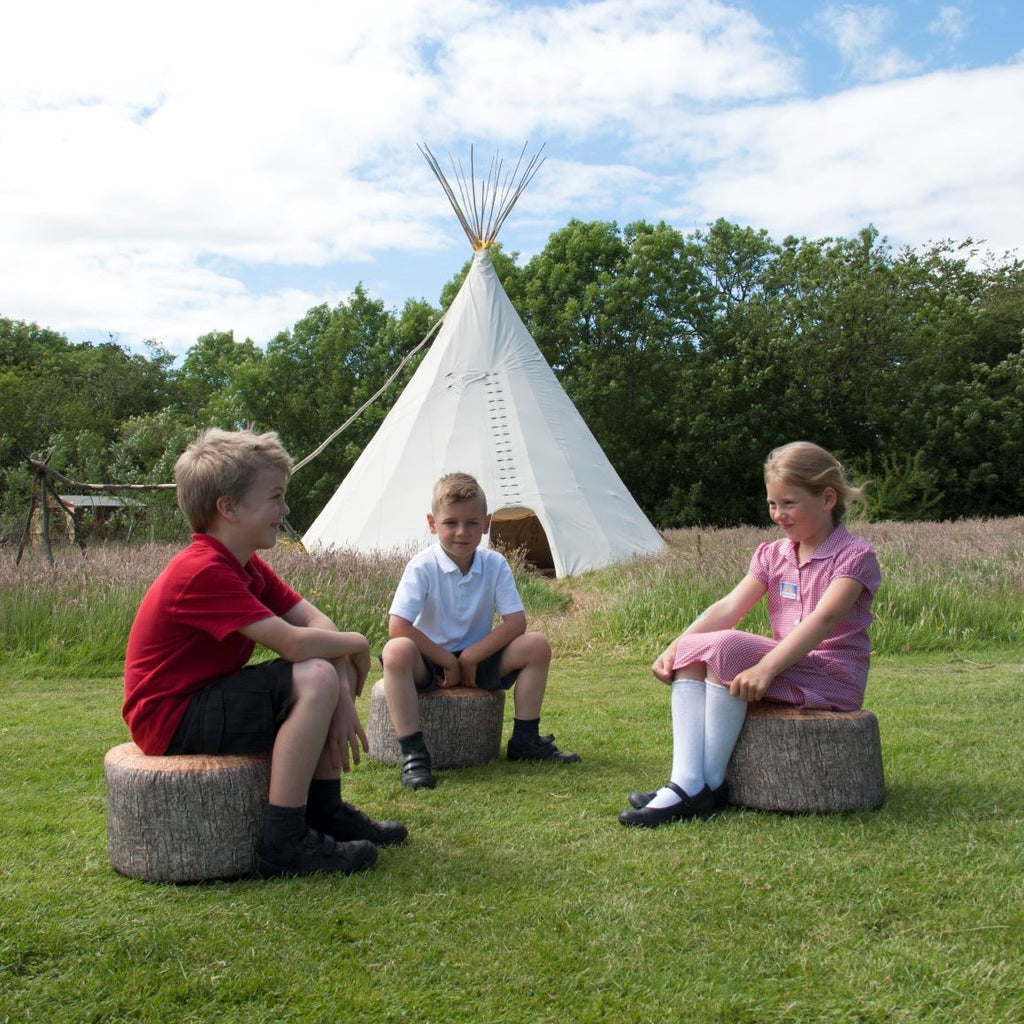 Stump Activity Learn About Nature Teacher Tree Stump Stools - Pack of 4 | Sensory ...