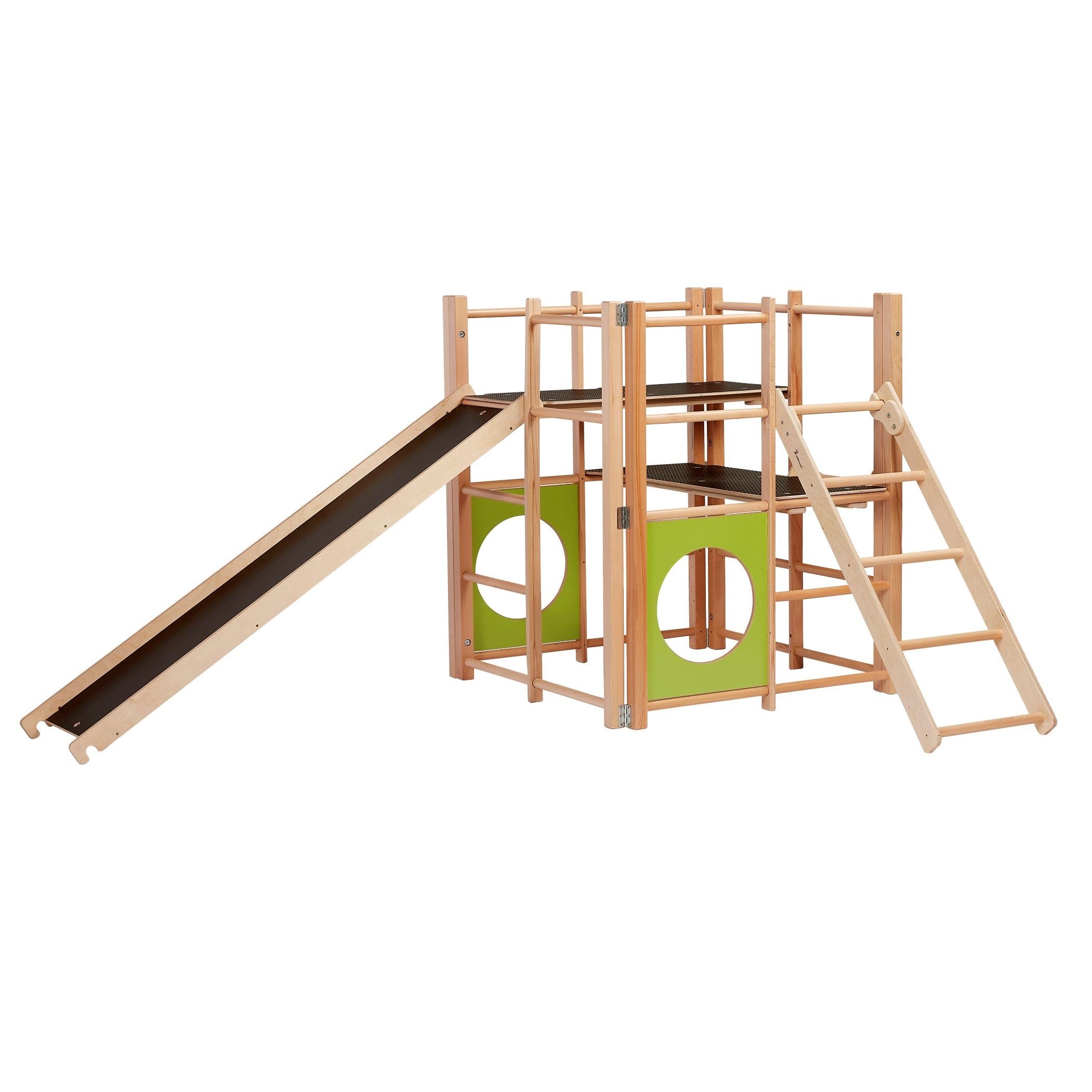 Indoor climbing frame with 2025 slide