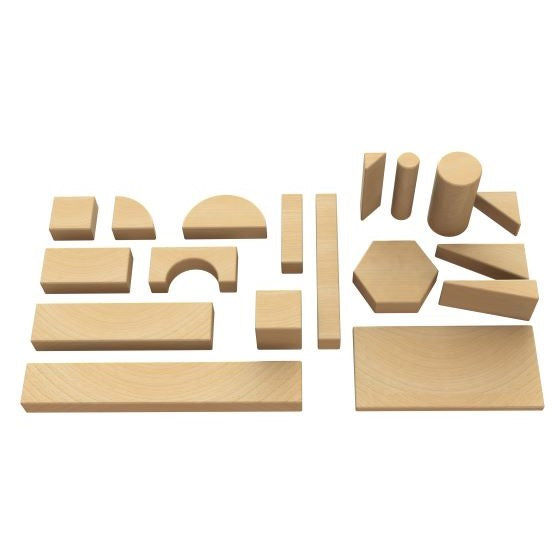 Solid Wood Building Blocks - Tall Block Play Unit - Sensory Surroundings Limited