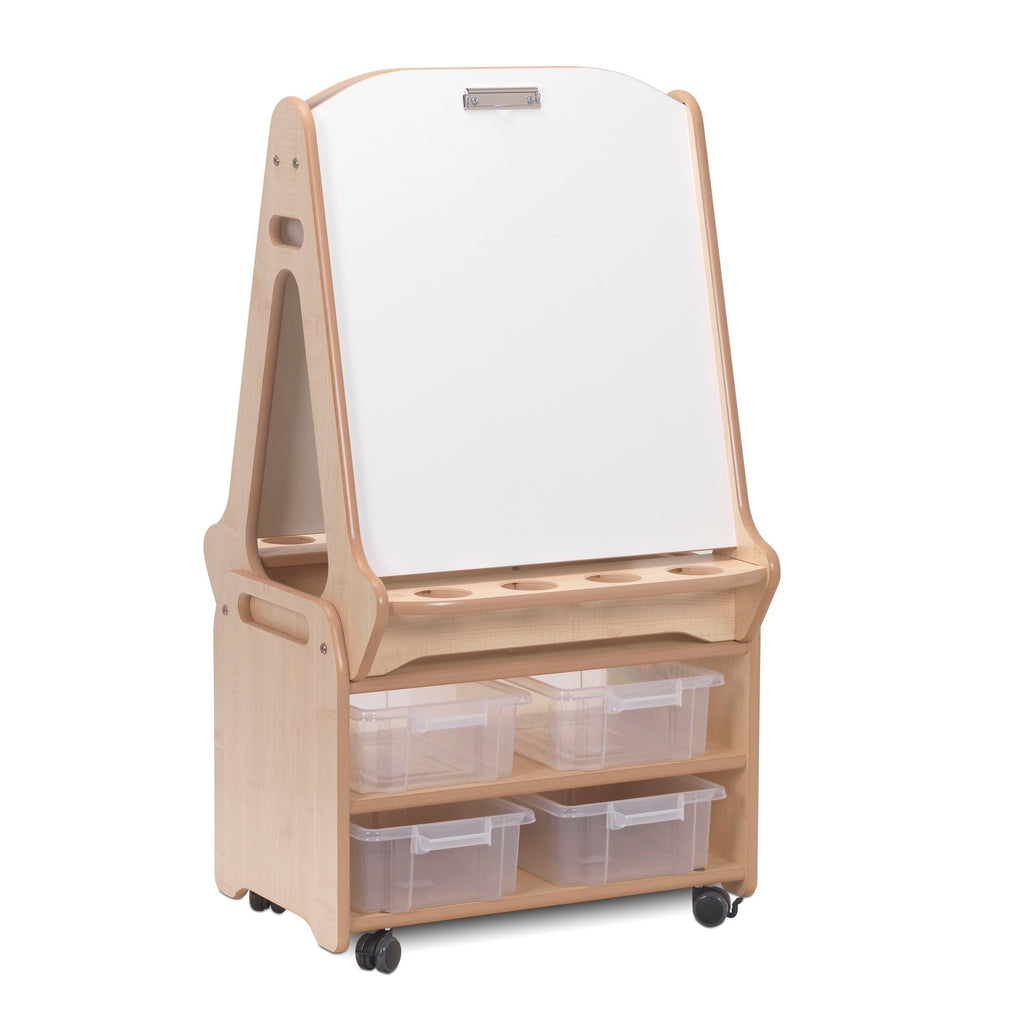 Double-Sided 2in1 Easel plus Storage Trolley - Sensory Surroundings Limited