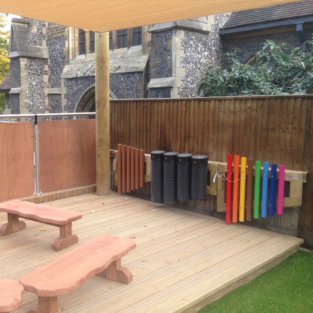 Outdoor Chimes - Multi-coloured - Sensory Surroundings Limited