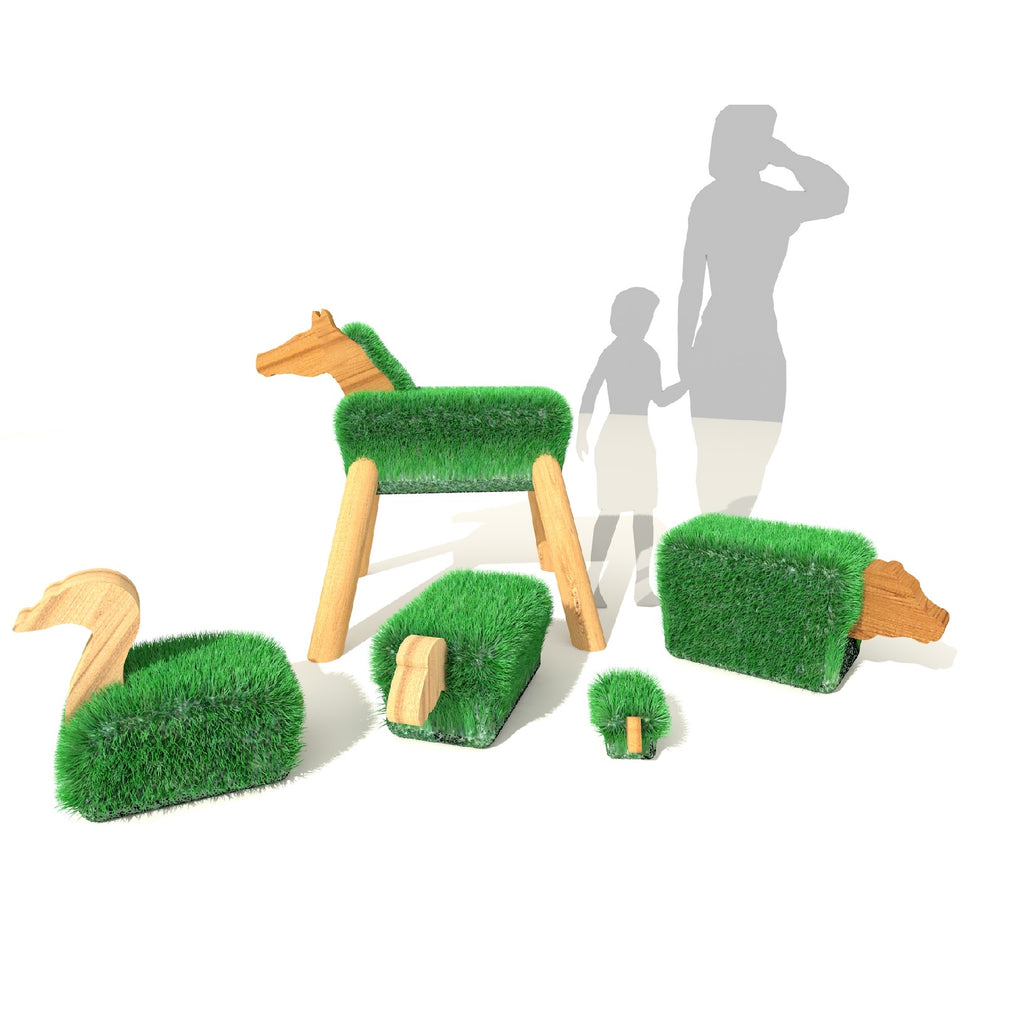 Grass Seating - Farm Set - Sensory Surroundings Limited