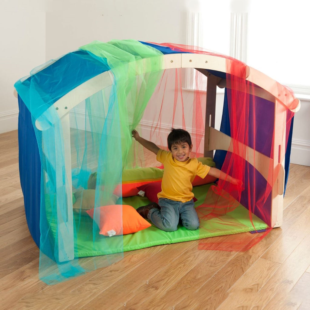 Indoor/Outdoor Wooden Folding Den with Kit - Sensory Surroundings Limited